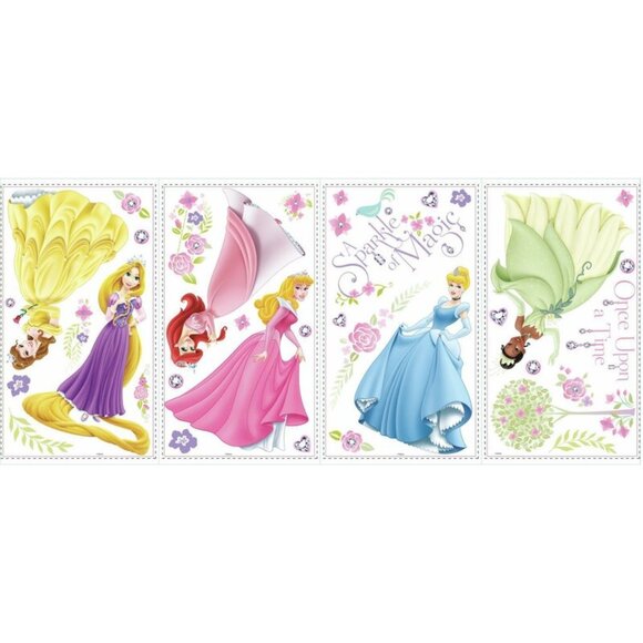 Princess Characters Peel and Stick Wall Decals - Picture 2 of 2